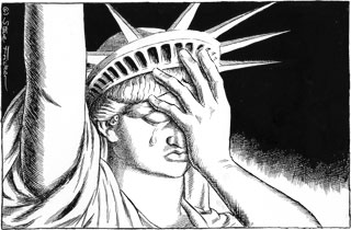 Pen & ink, published in <em>The Daily Telegraph</em>