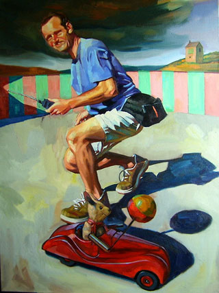 <em>The Relisher</em>, oil on canvas, 94x80cm